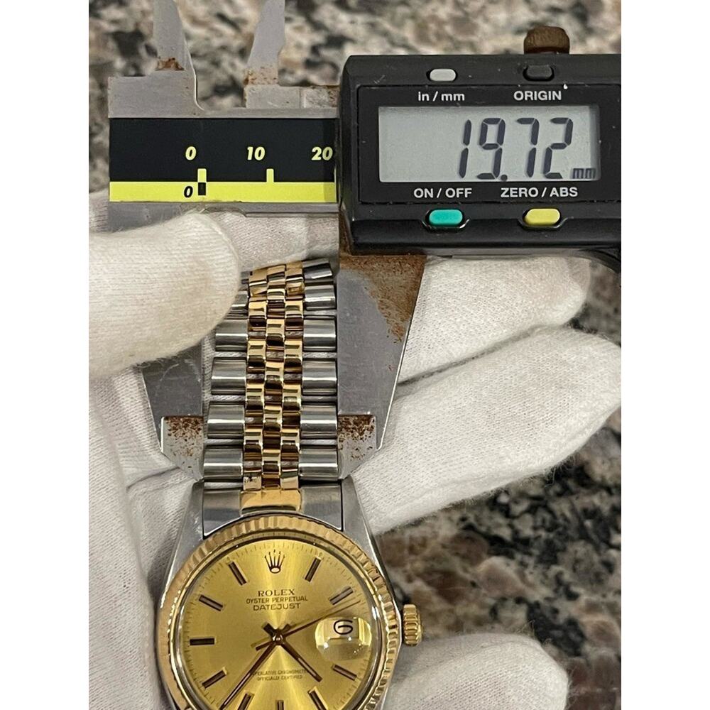 Rolex Datejust 16014 1981 Champaign Dial Fluted Bezel Jubilee Band SPB-JB 343870 - Picture 6 of 9